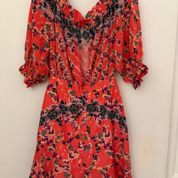 Saloni Grace Midi Dress, Size 6 - Picture 12 of 14